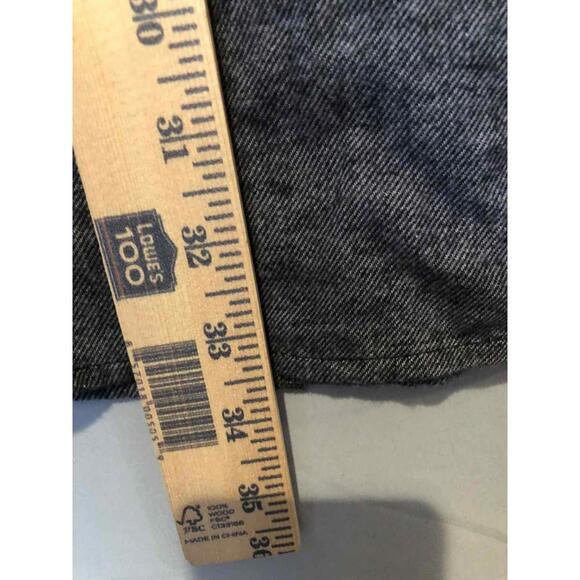 Chaps Performance Flannel Solid Dark Gray Retains Heat/Wicks Moisture NEW sz L - Picture 9 of 10